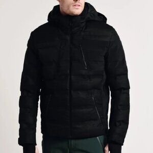 $1,850! NWT Men's Aztech Mountain Nuke Suit Wool Down Ski Jacket - Charcoal Grey